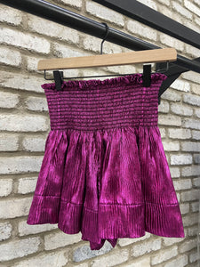 Queen of Sparkles Hot Pink Wavy Swing Shorts
