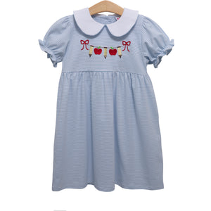 Apple Banner Embroidery Dress