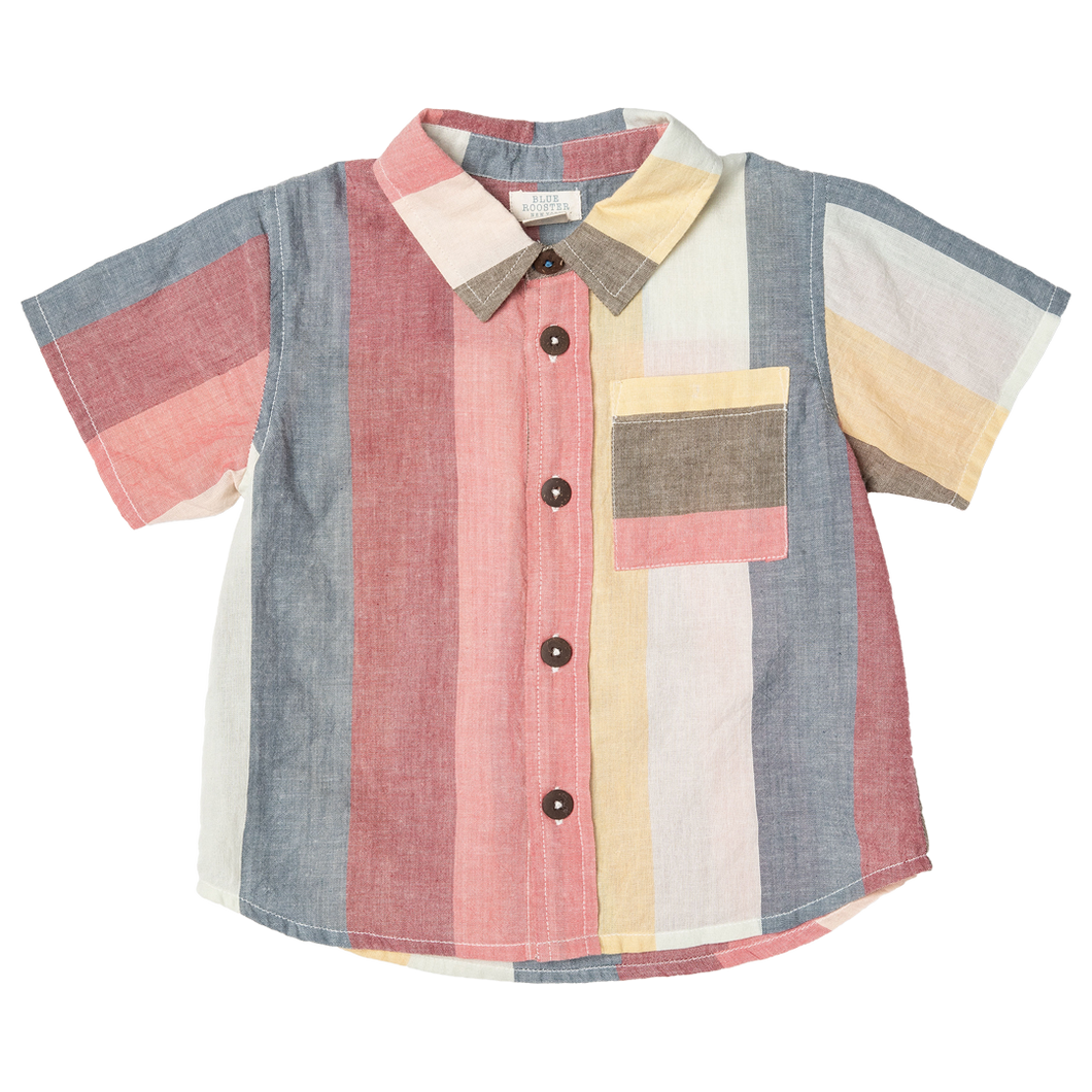 Pink Chicken Multi Wide Stripe Jack Shirt