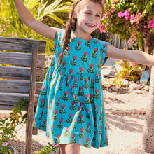 Load image into Gallery viewer, Pink Chicken Blue Cornfield Gracie Dress
