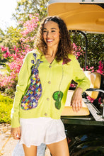 Load image into Gallery viewer, Queen of Sparkles Queen of The Green Cardigan
